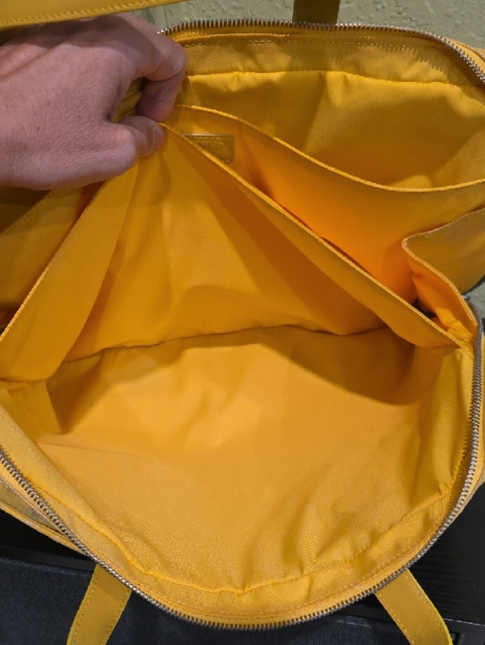 CHANEL Yellow Top-Handle Tote Bag - Picture 9 of 16